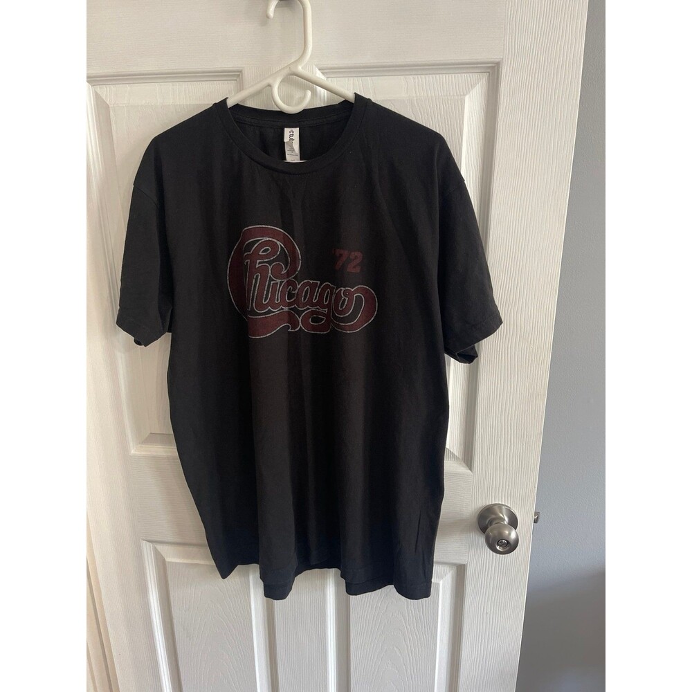 Tultex Chicago World Tour T Shirt Size XL Black New Without Tags